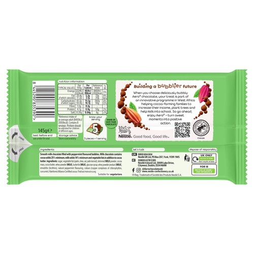 Aero Peppermint More To Share Bar 