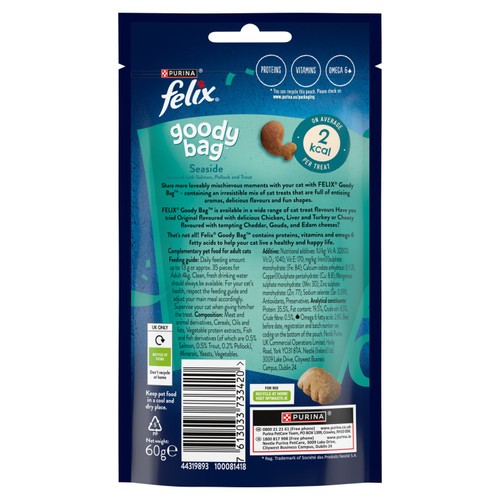 Felix Goody Bag Cat Treats Seaside Mix