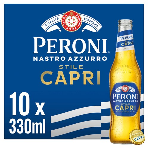 Peroni Nastro Azzurro Stile Capri Beer Lager Bottles