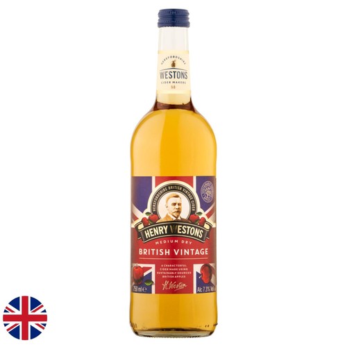 Henry Westons Medium Dry British Vintage Cider Bottle  750ml