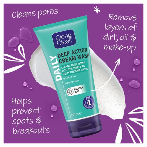 Clean & Clear Deep Action Cream Wash