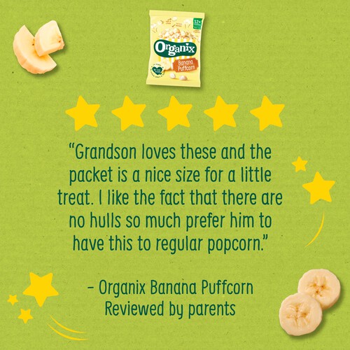  Organix Banana Puffcorn 12+ Months 