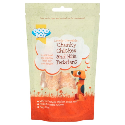 Good Boy Chunky Chicken Hide Twisters Dog Treats Morrisons Online Groceries Offers