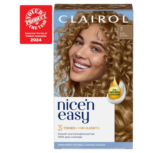 Nice 'N Easy Permanent Colour 7 Natural Dark Blonde (106A former) Hair Dye