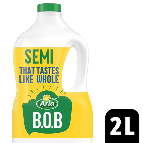 Arla B.O.B Semi Skimmed Milk Tastes like Whole