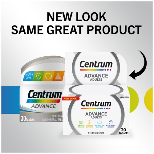 Centrum Advance Multivitamins & Mineral Supplement Tablets