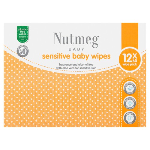 Nutmeg Sensitive Baby Wipes