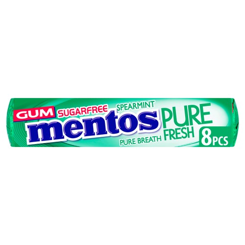 Mentos Pure Fresh Spearmint Sugar Free Chewing Gum    16g