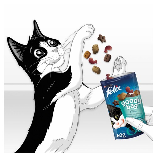 Felix Goody Bag Cat Treats Seaside Mix