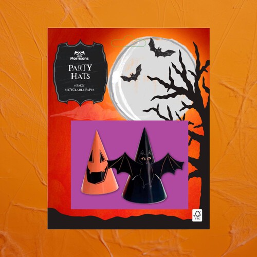 Morrisons Halloween Party Hats 8 Pack