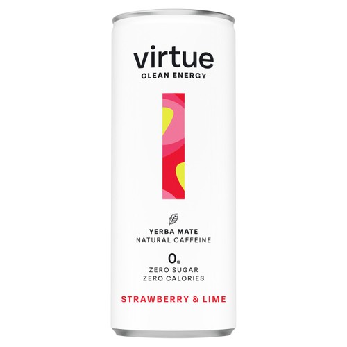 Virtue Clean Energy Strawberry & Lime Yerba Mate 250ml