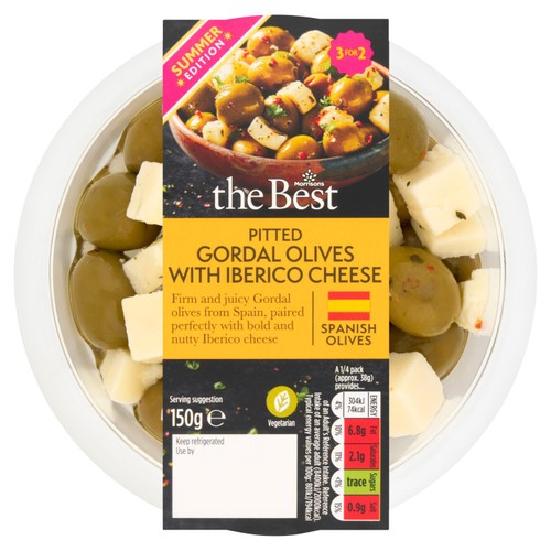 Morrisons The Best Gordal Olives With Iberico Cheese 150g