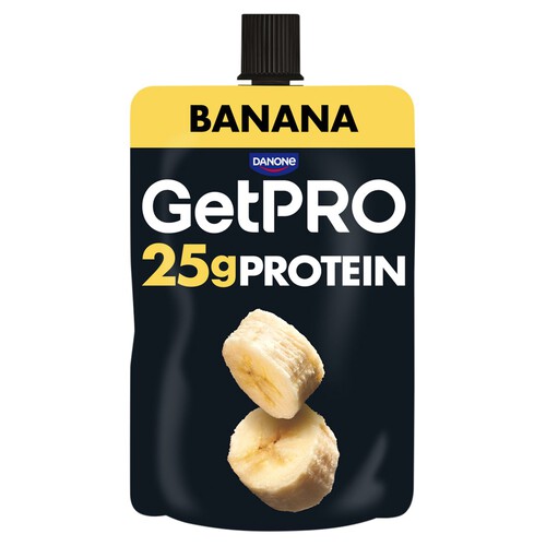 Getpro Banana 25g High Protein Yoghurt Pouch