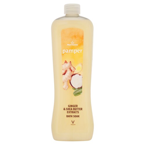 Morrisons Pamper Ginger & Shea Butter Extracts Bath Foam