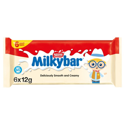 Milkybar Kid White Chocolate Bar Multipack 6 Pack 