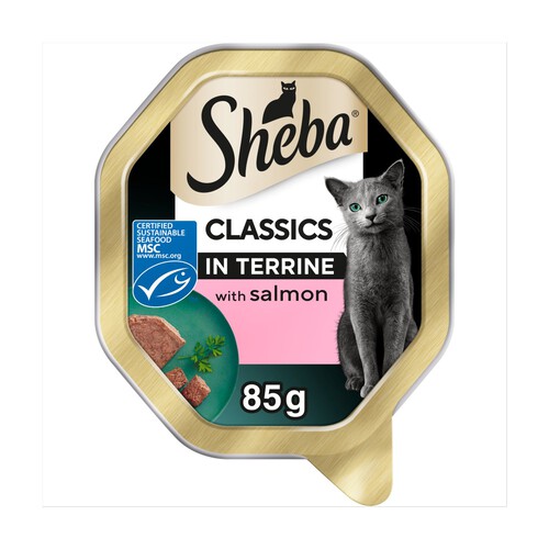 Sheba Classics Cat Tray With Salmon In Terrine 