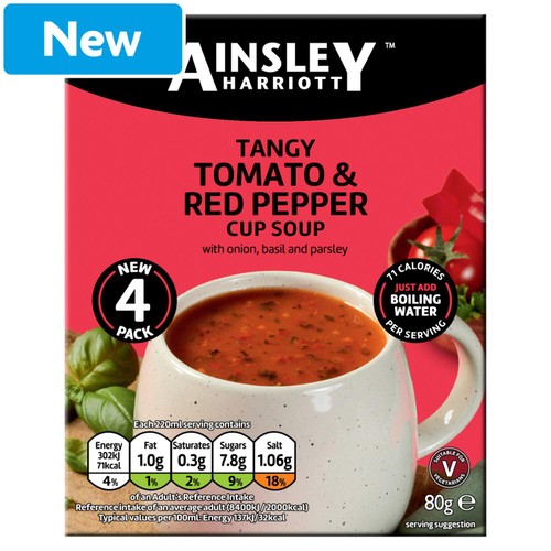 Ainsley Harriott tangy tomato red pepper cup soup