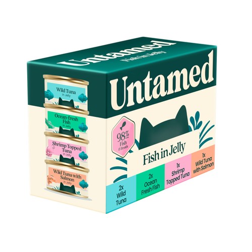 Untamed Fish Selection Box In Jelly Cat Food 6 x 75g
