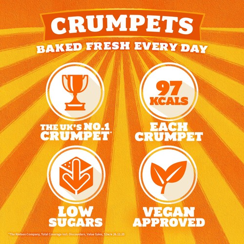 Warburtons 9 Crumpets   