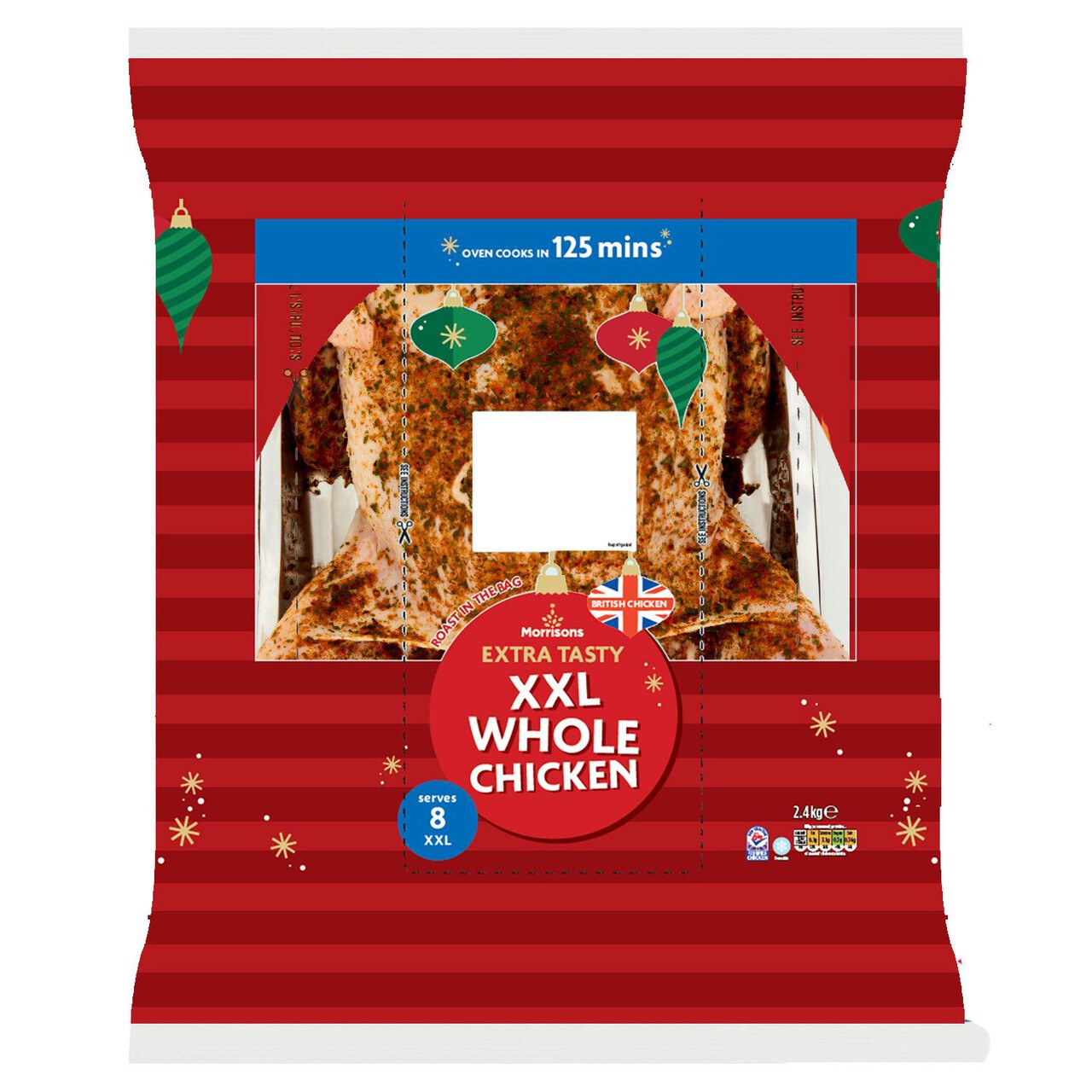 Morrisons British Extra Tasty XXL Roast In The Bag Whole Chicken