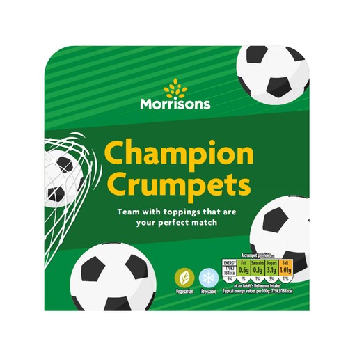 Morrisons Football Crumpets 4 Pack