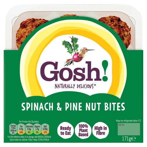 Gosh! Spinach & Pine Nut Bites 