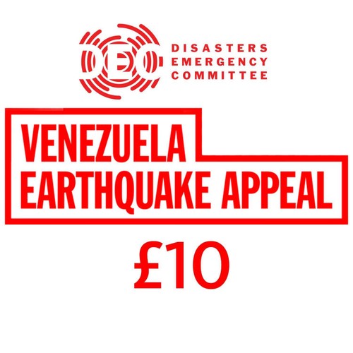 Donate £10 Online To Venezuela Earthquake Appeal
