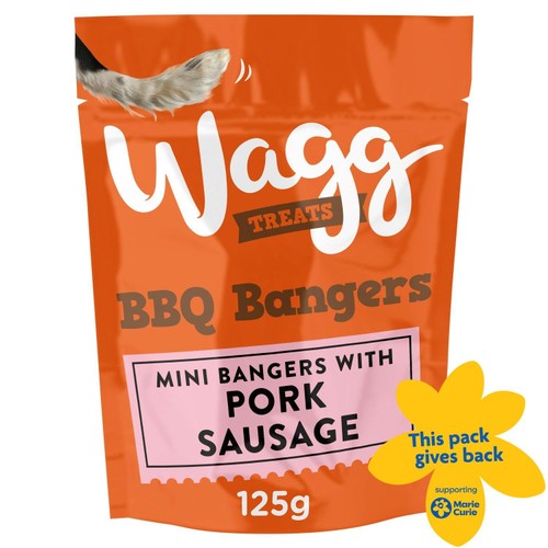 Wagg BBQ Bangers Dog Treats  125g