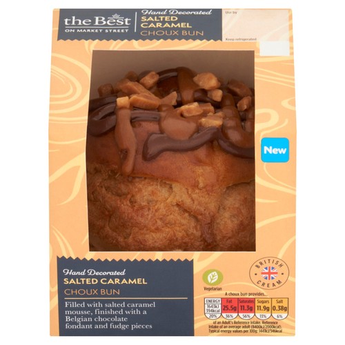 Morrisons the best salted caramel choux bun