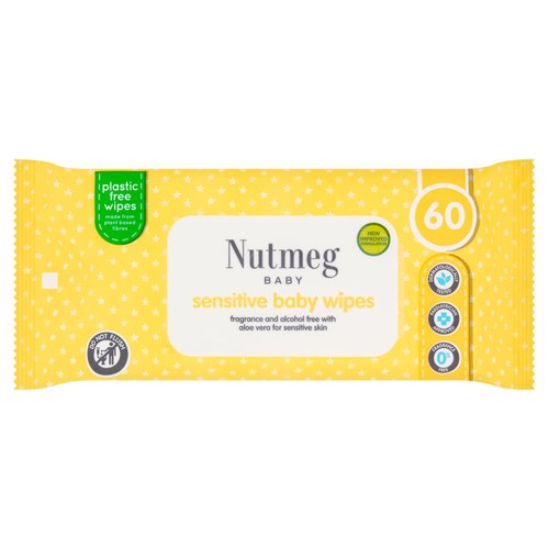 Nutmeg sensitive baby wipes