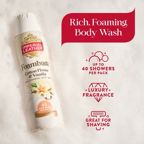 Imperial Leather Foamburst Shower Gel Cotton & Vanilla Orchid