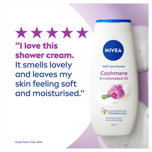 NIVEA Cashmere & Cotton Seed Oil Shower Gel 