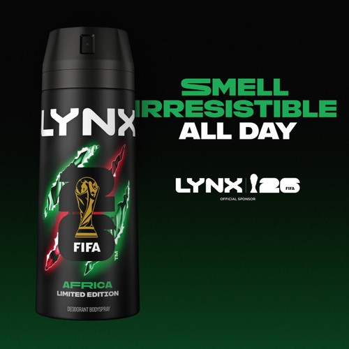 Lynx Africa Body Spray Deodorant Aerosol 150ml