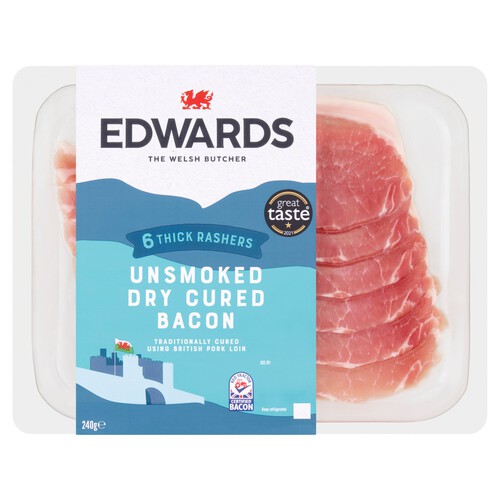 Edwards Of Conwy Thick Unsmoked Dry Cured Bacon