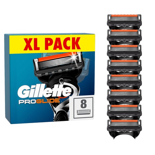 Gillette Fusion 5 ProGlide Razors For Men 8 Refill Razor Blades