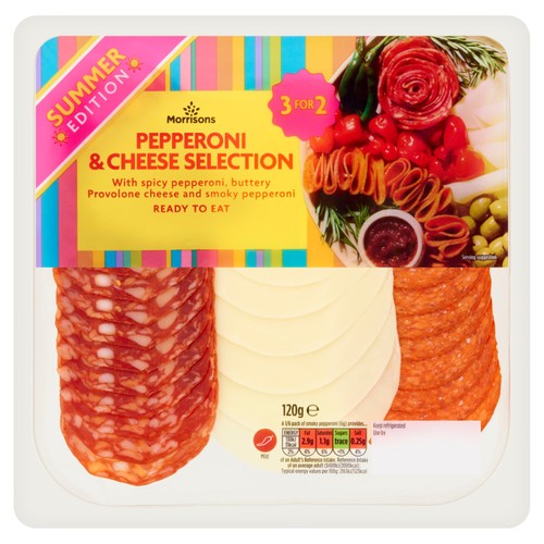 Morrisons pepperoni and cheese selection