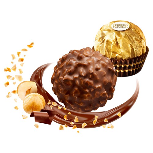 Ferrero Rocher Milk Chocolate Pralines Gift Box 24 Pieces