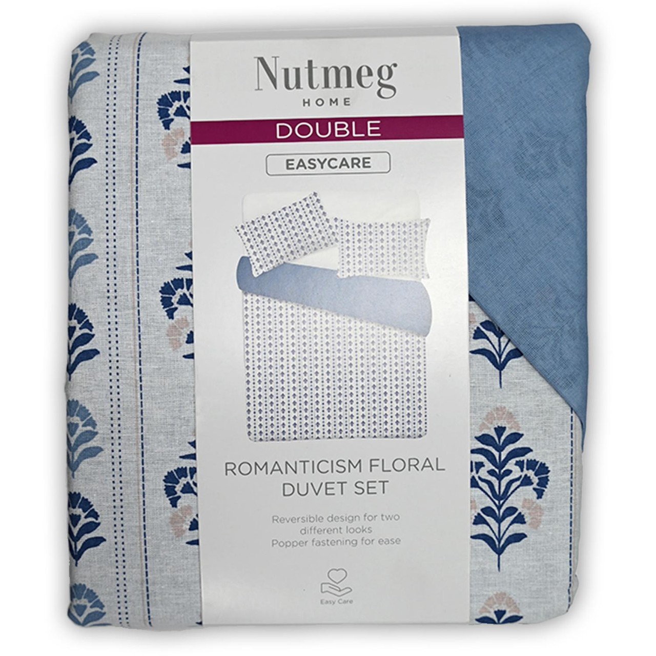 Nutmeg Home Easy Care Romantisim Floral Duvet Set Double