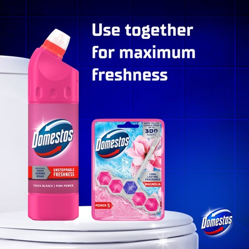 Domestos Bleach Pink Toilet Cleaner 750ml