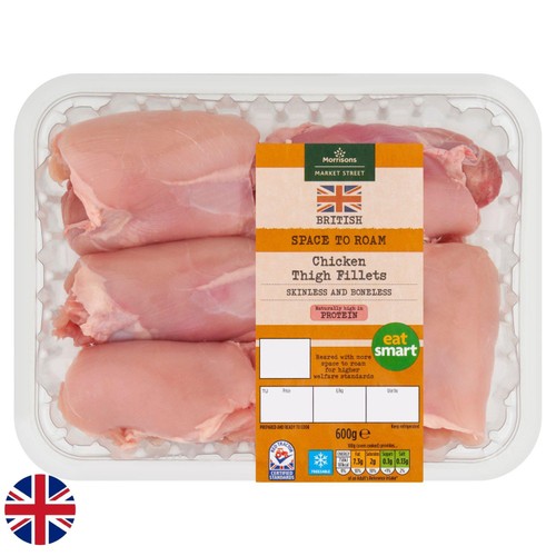 Morrisons british boneless chicken thigh fillets