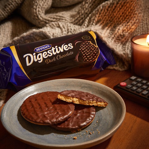 McVitie's Digestives Dark Chocolate Biscuits Twin Pack