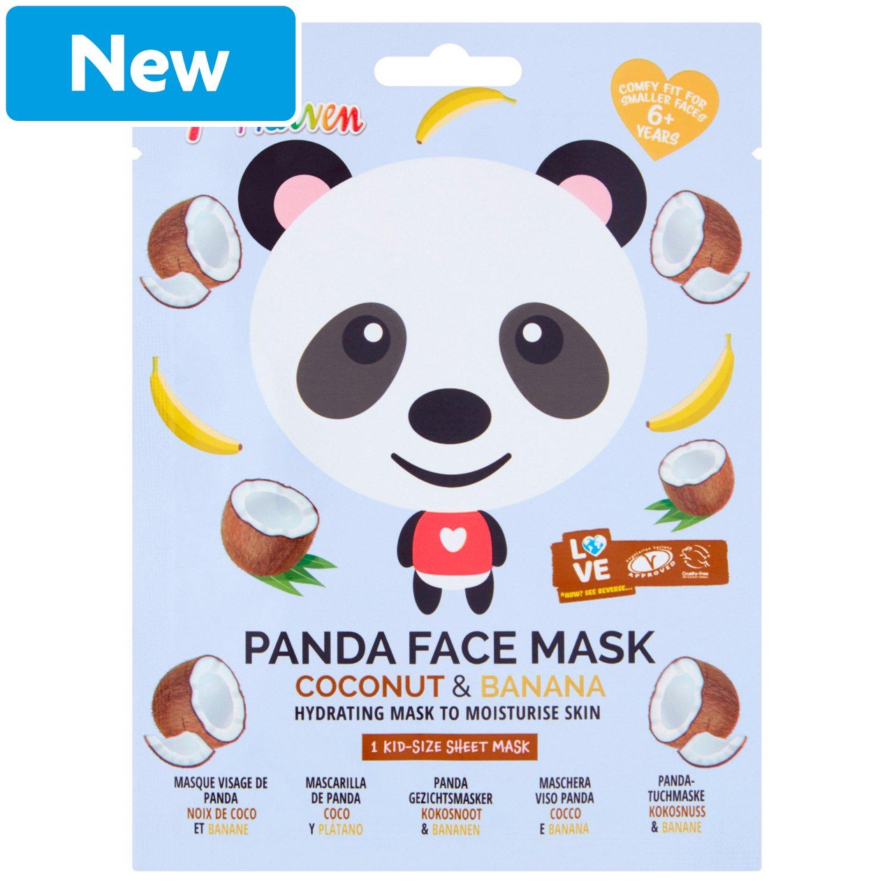 7th Heaven Panda Face Mask Coconut & Banana 6+ Years
