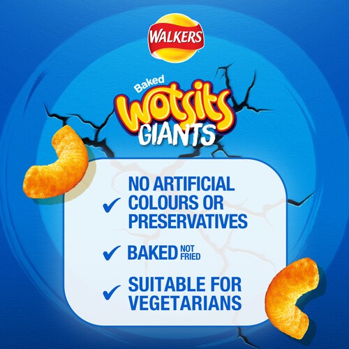 Walkers Wotsits Giants Really Cheesy Sharing Snacks Crisps