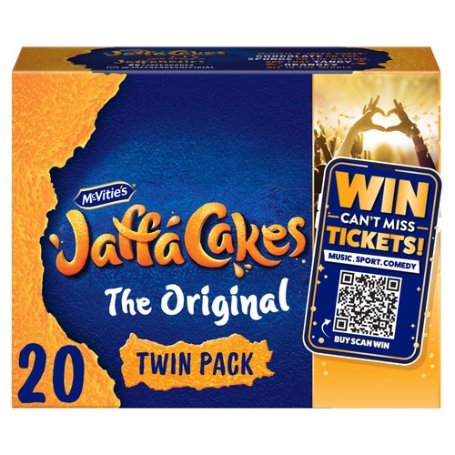 McVitie's Jaffa Cakes Original Twin Pack Biscuits 20 Pack Multipack