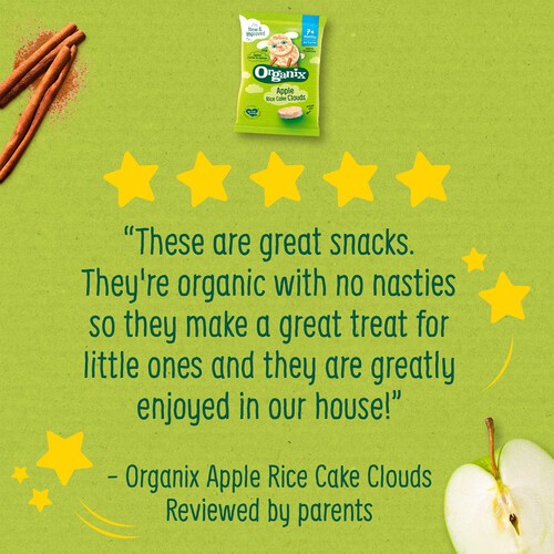 Organix Apple Rice Cake Clouds Multipack 