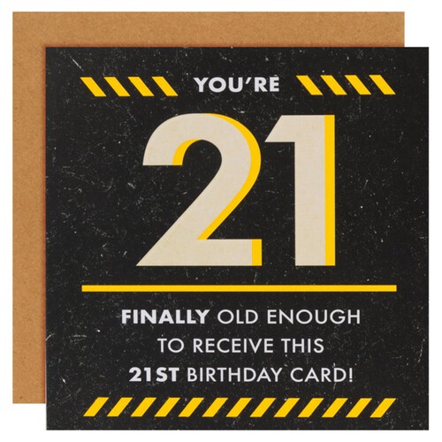 Hallmark You're 21 Birthday Card