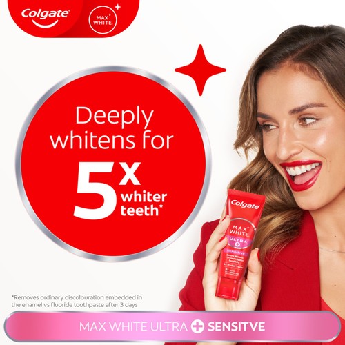 Colgate Max White Ultra Plus Sensitive Teeth Whitening Toothpaste