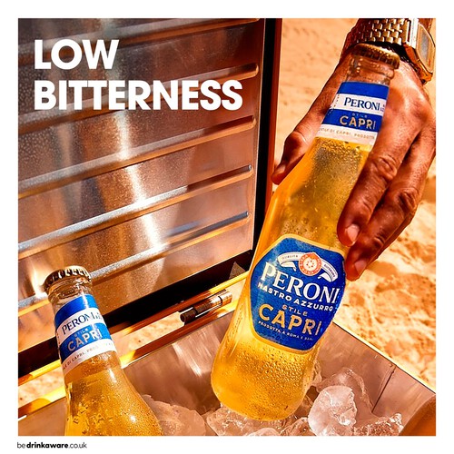 Peroni Nastro Azzurro Stile Capri Beer Lager Bottles