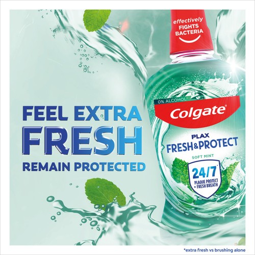 Colgate Plax Soft Mint Mouthwash Alcohol Free 500ml