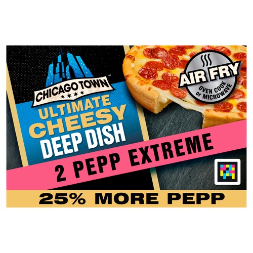 Chicago Town Ultimate Pepperoni Deep Dish Pepp Extreme Pizza 